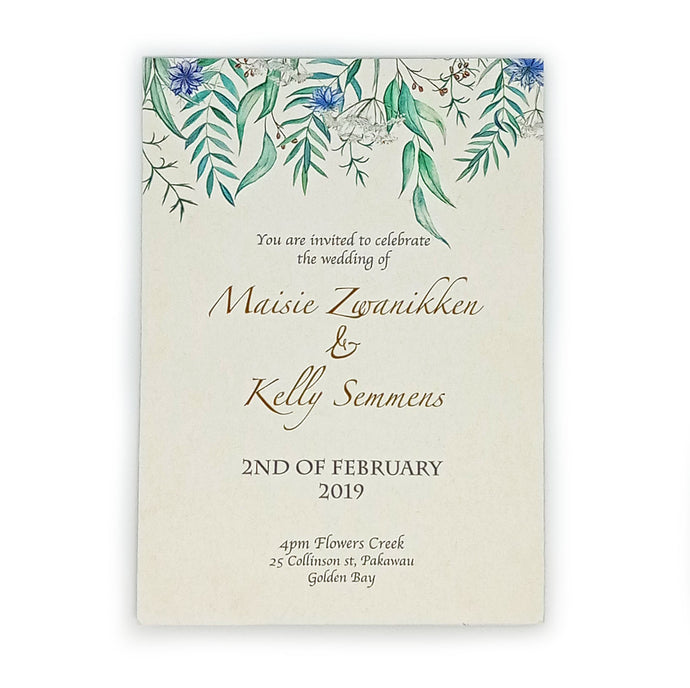 Custom Wedding Invitation - Maisie & Kelly