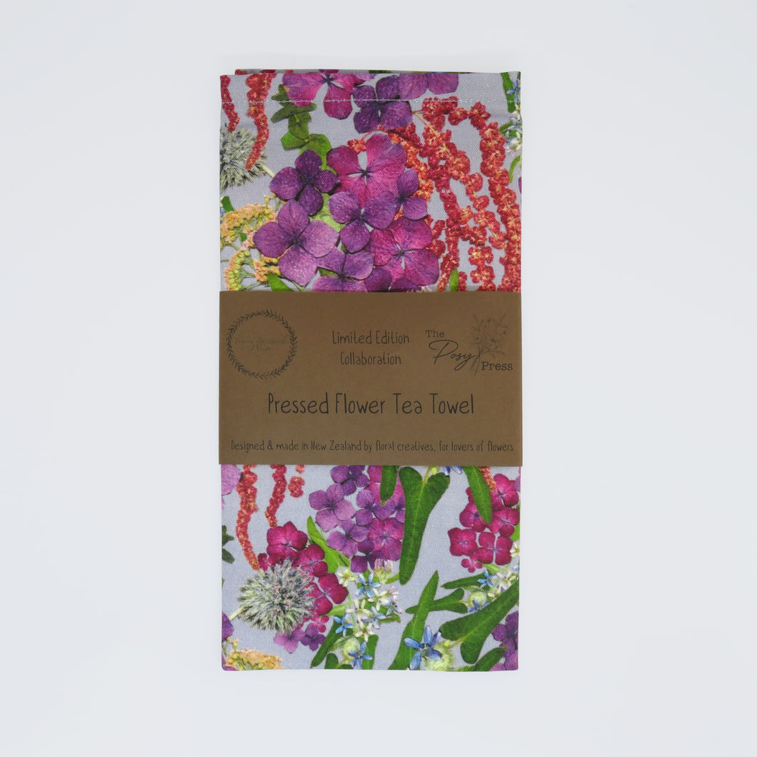 Bouquet Tea Towel - The Posy Press & Tamsin Baxendale Design Limited Edition Collaboration
