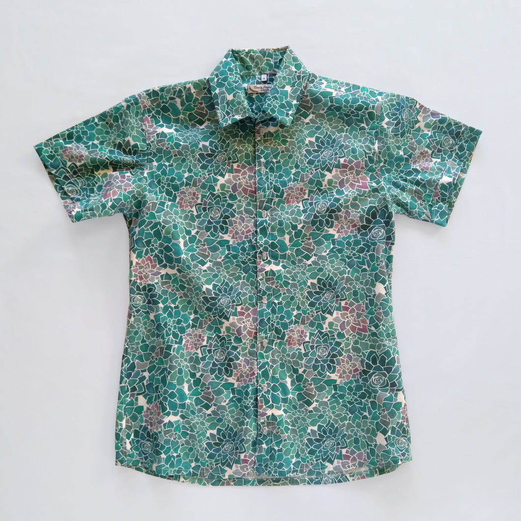 Succulent Succulents Short Sleeve Shirt - MADE TO ORDER